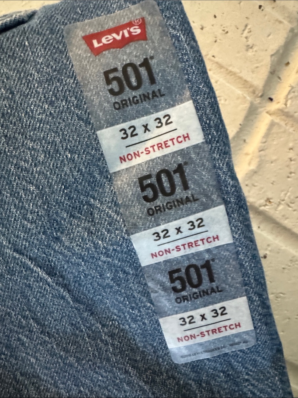 Levis 501 Original 32x32 Blue Distressed Relaxed Jeans brand new